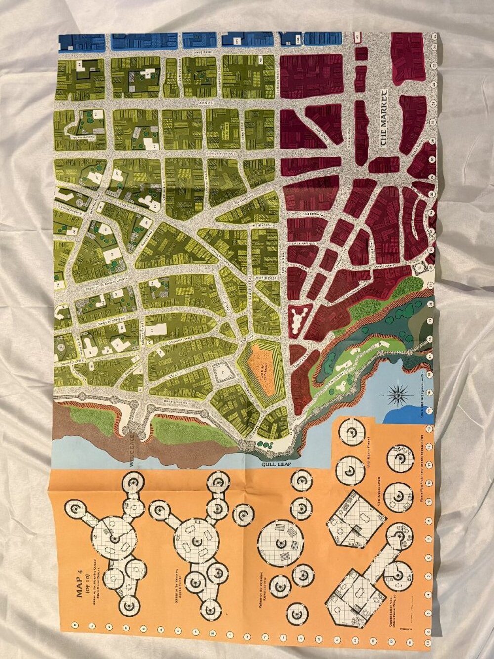 1988 TSR Game Map-Preowned Vintage